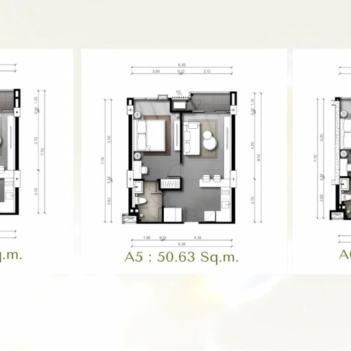 The Panora Estuaria, 1 Bedroom - from 47 m² to 53 m²