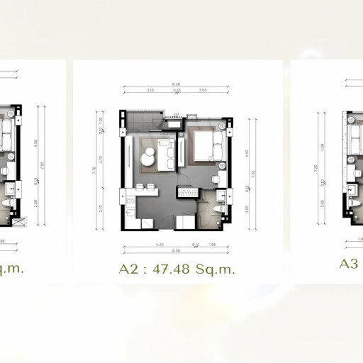 The Panora Estuaria, 1 Bedroom - from 47 m² to 53 m²