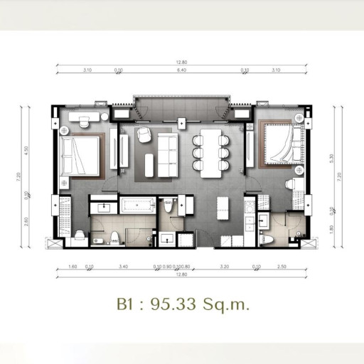 The Panora Estuaria, 2 Bedroom - from 95 m² to 119 m²