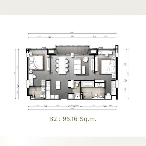 The Panora Estuaria, 2 Bedroom - from 95 m² to 119 m²