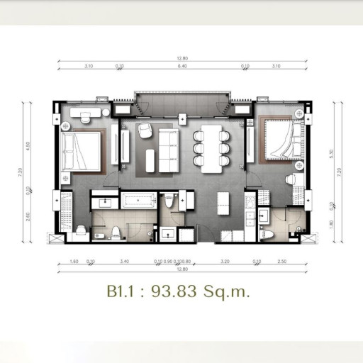 The Panora Estuaria, 2 Bedroom - from 95 m² to 119 m²