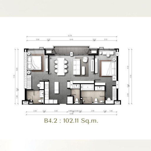The Panora Estuaria, 2 Bedroom - from 95 m² to 119 m²