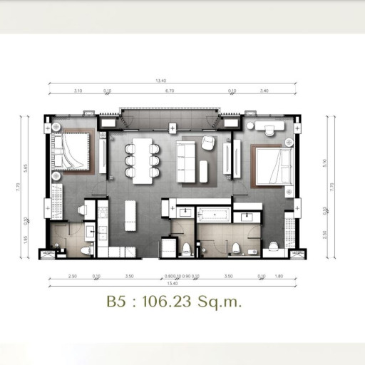 The Panora Estuaria, 2 Bedroom - from 95 m² to 119 m²